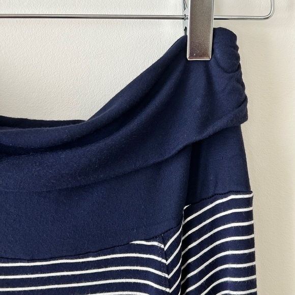 Gap Navy Blue & White Striped Jersey Maxi Skirt - Picture 9 of 16